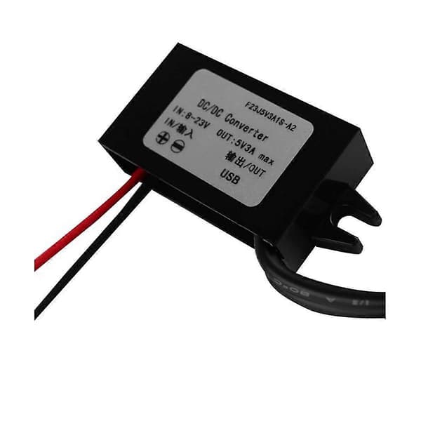12V (8-23V) til 5V 3A hun USB DC bilstrømkonverter spændingsregulator DC-modul bilmotorcykel C