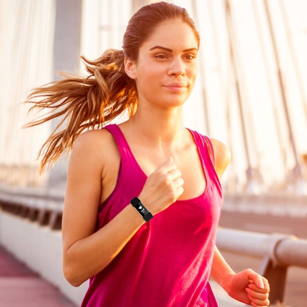 Fitbit Charge 3/4 armband (S) Svart Sort
