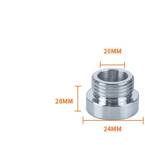 Kromkranadaptrar 3/4\" x 1/2\", Reducerande nippelkopplingar för kranadapteranslutning, duschslangar
