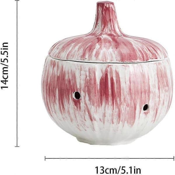 Garlic Storage Container Ceramic Garlic Holder House Ed Garlic Storage Jar With Lid To Keep Ginger Garlic S Er_Super Gift Red