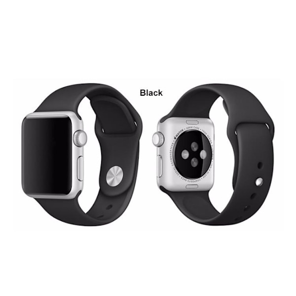 Apple Watch 38mm -  NORTH EDGE Stilrena Silikonarmband Ljuslila L Ljuslila L