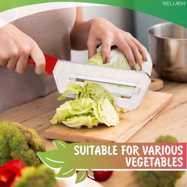 Cabbage Shredder - Stainless Steel Shredder with an Ergonomic, Non-Slip Handle, 30 cm Rust-Resistant Cabbage Slicer.