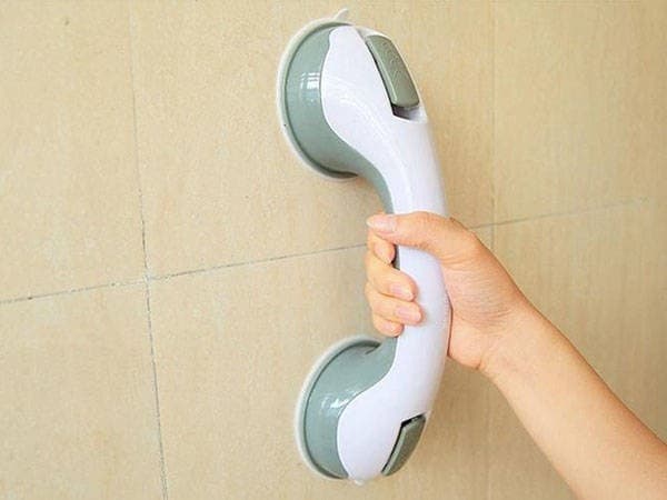Baderom sugekopphåndtak, badekar sikkerhetshåndtak, grå, 30 cm