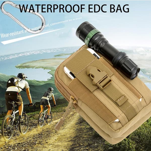 Taktisk MOLLE-påse (2-pack) — Multifunktionell EDC Midjeväska / Utomhusutrustning & Verktygsorganisatör