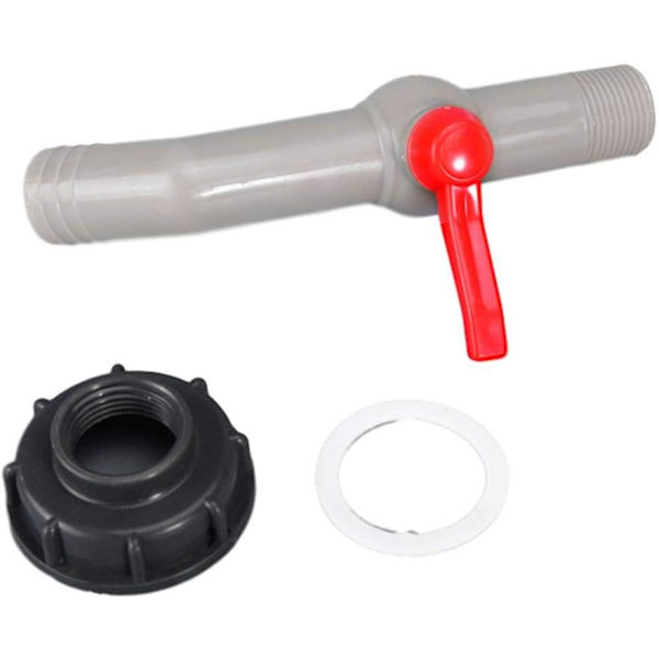 90 graders Ibc tankadapter S60X6 kranventil, ton fat skarv kran montering Tap ton fat fitting adapter, för regnvatten skördare monteringsutlopp