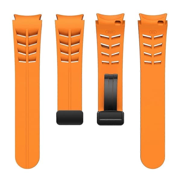 Bedst sælgende silikonerem kompatibel med Samsung Galaxy Watch 4 classic 42/46 mm Orange