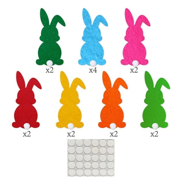 Easter Party Decorations, Door Hangers, Easter Bunny Wall Stickers, Holiday Decorations and Props