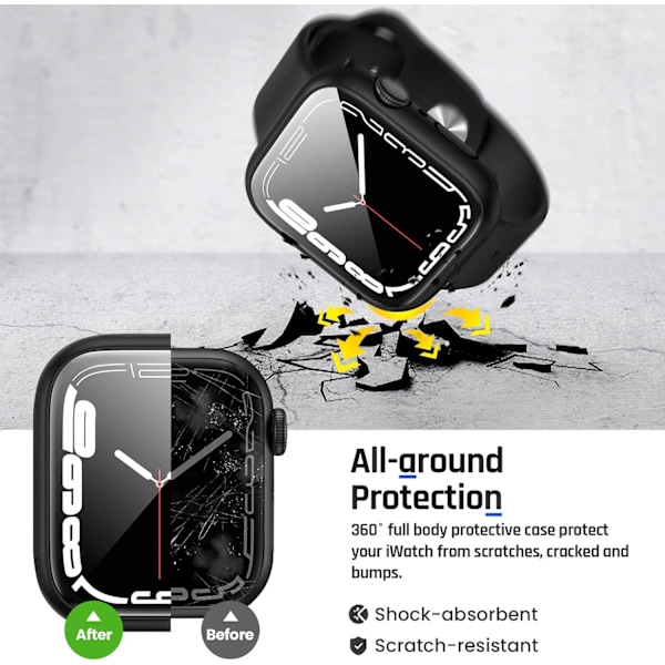 2-i-1 Vattentätt Skal för Apple Watch Ultra Titanium 49mm Titanium 49mm