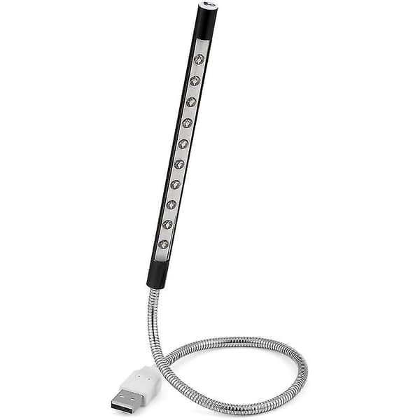 Tangentbordslampa för laptop med USB-LED, lång svanhals, touchdimmer