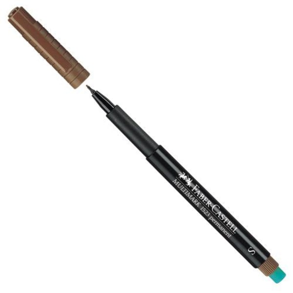 Märkpenna permanent Faber-Castell Multimark 1523 Superfine Brun Brun