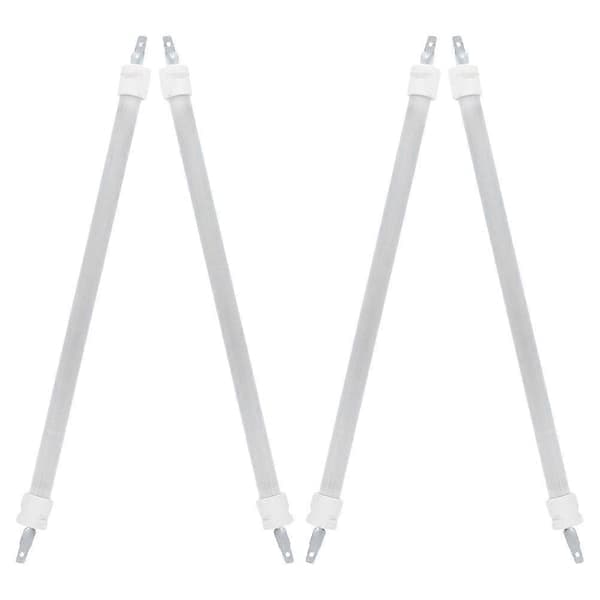 4-pak kvartsvarmeelement reservedele til elektriske ovnvarmeelementer, velegnet til elvarmere, 26 cm lange.