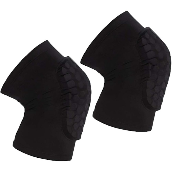 Knäskydd 1 par knäskydd stretchiga knäbandage stöd, M