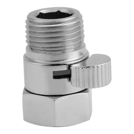 G1/2 Flow Control Stop Water Saving Valve, for Shower Head, Handheld Bidet Sprayer, New