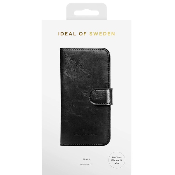 IDEAL OF SWEDEN WALLET+ Fodral Magnet iPhone 14 Pro Max / Svart Svart