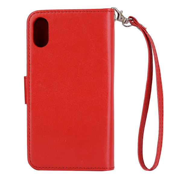 ROYBEN´S Plånboksfodral för iPhone XS Max (Dubbelfunktion) Vit Rosaröd
