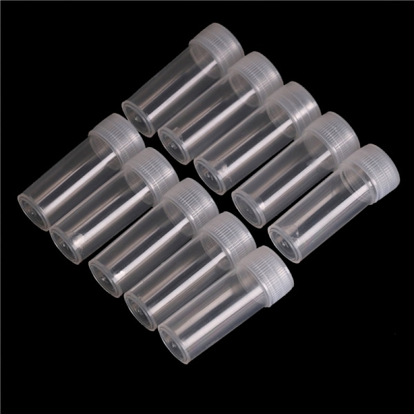 10 st Plastprovflaska 5ml Provrör Liten flaska Flaska Sto