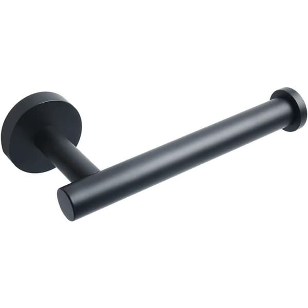 304 rustfrit stål mat toiletpapirholder, toiletpapirholder HAS halvåben - sort
