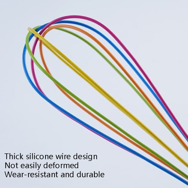 PCS Silicone Egg Whisk, Beaver Egg Mixer, Kitchen Utensil, Cream Making Tool, Color: 10 inch, Blue