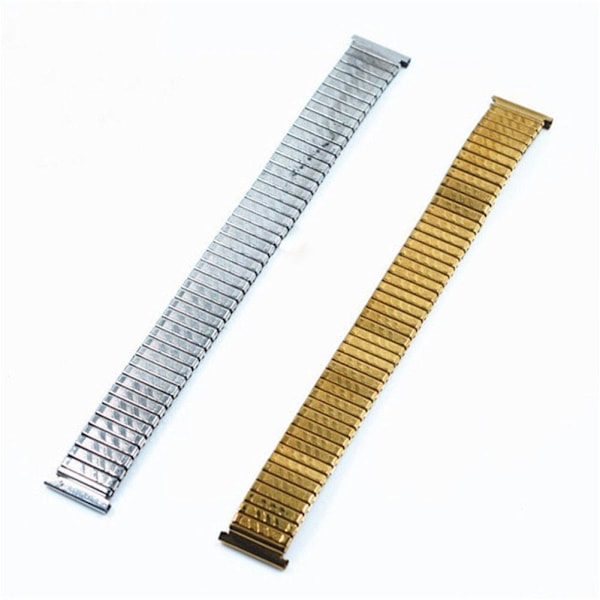 Steel Stretch Expansion Watch Band Armband Armband FAD9 gold 18mm gold 18mm