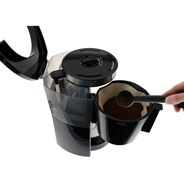 Melitta Coffee Machine - Look IV Thermal Selection 1011-12 Svart/borstat stål