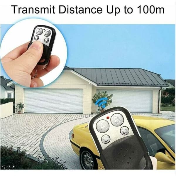 Universal Remote Control [2 Pieces], 433 MHz Universal Door Remote Control for Automatic Garage Doors