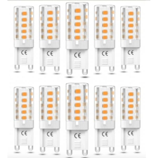 10-pak varmhvide G9 LED-pærer, 5W