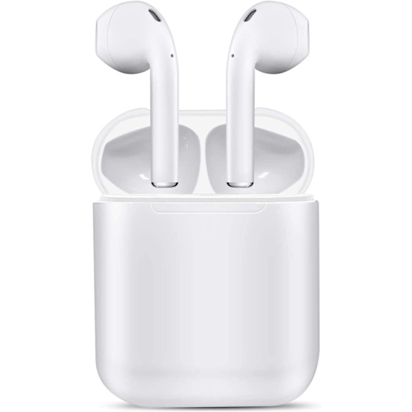 Trådlösa öronsnäckor Bluetooth 5.0 headset i-örat hörlurar 20H musik bas 3D stereo sport vattentät (IPX5) mikrofon hörlurar handsfree kompatibel med