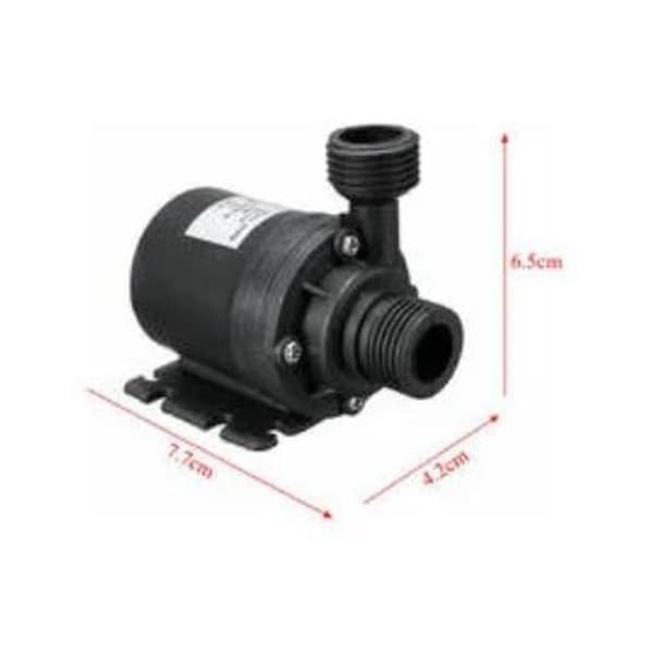Silent and Efficient DC12V 5M 800L/h Submersible Pump, Brushless, with 4-Point Nozzle and 50cm Cable.