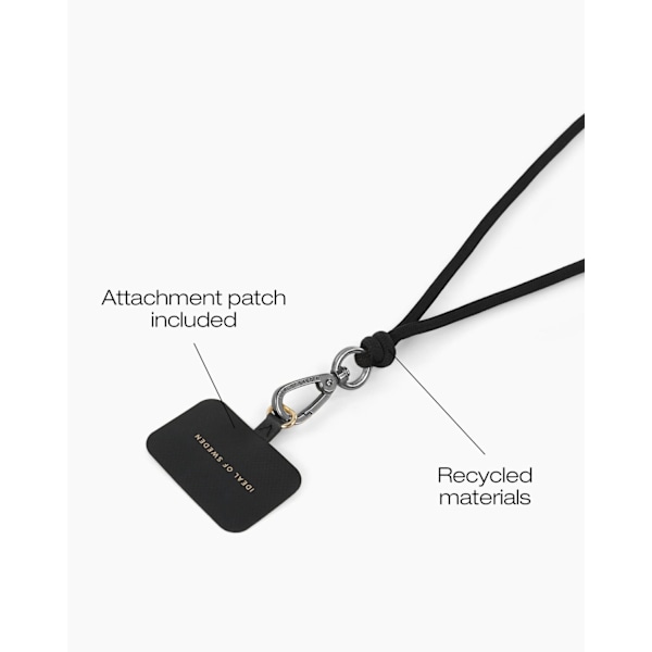 Cord Phone Strap Coal Black