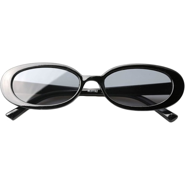 Mini Vintage Retro Extra Narrow Oval Round Skinny Cat Eye Solglasögon Clout Goggles