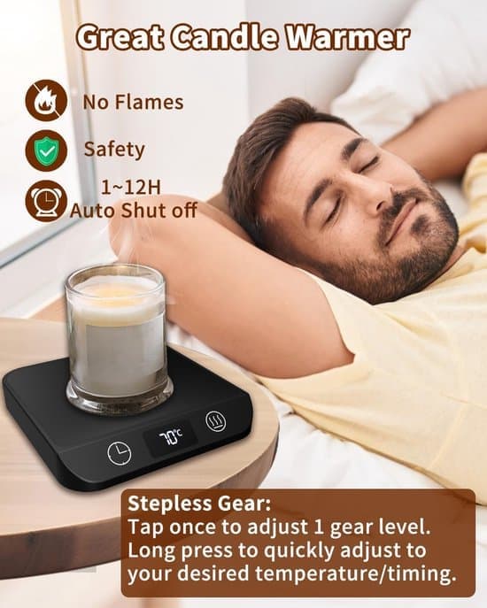 Coasters - Heated Coasters - Mug Holders - With 5 Temperature Settings - Automatic Shut-off - Suitable for Milk - Tea and Hot Chocolate