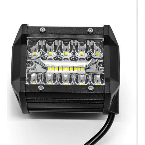 Sett med 2 LED-lysstenger, 10,2 cm, 60 W, tåkelys, vanntette, for lastebil, båt, ATV, UTV, SUV