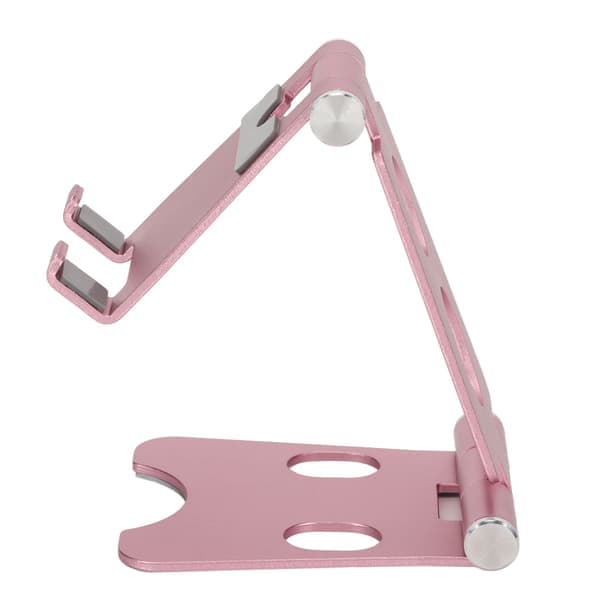 Telefonholder Multi-vinkel Justering Multi-hul Position Stabil Base Farve Holdbar Desktop Mobiltelefonholder til PC Laptop Pink