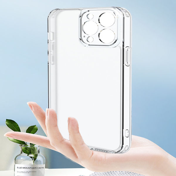 Telefonfodral Matt texturerat Härdat glas & TPU Genomskinligt fodral kompatibelt med iphone 14-serien