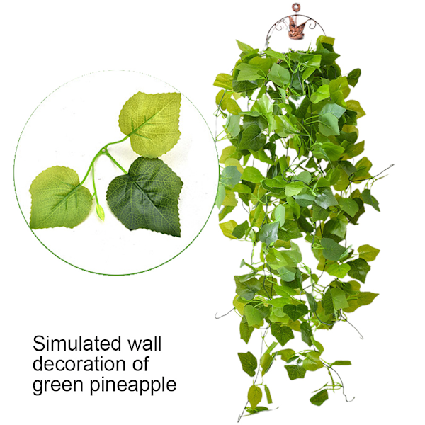 Simulerad växt hänge - används för väggdekoration, hemrum, kontorsinredning.