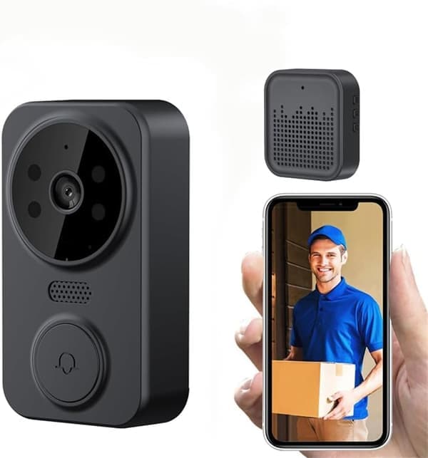 Tuya Hemmasäkerhet Trådlös Dörrklocka Video Smart WiFi Dörrklocka med Kamera Intercom Trådlös Dörrklocka