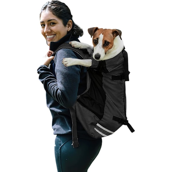 Ryggsäck för hund, justerbar hundryggsäck för små och medelstora hundar, husdjursryggsäck för utomhuspromenader, vandring, klättring, resor