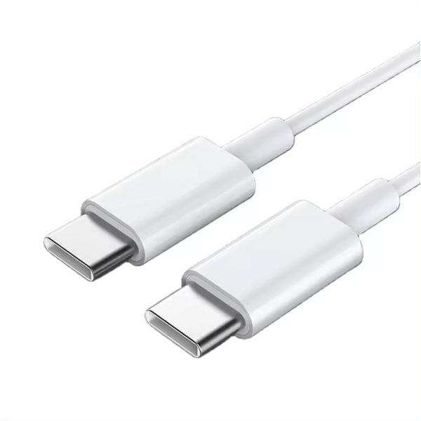 iPhone Snabbladdare - 1M USB-C till USB-C - Ladd & Sync kabel  VIT vit