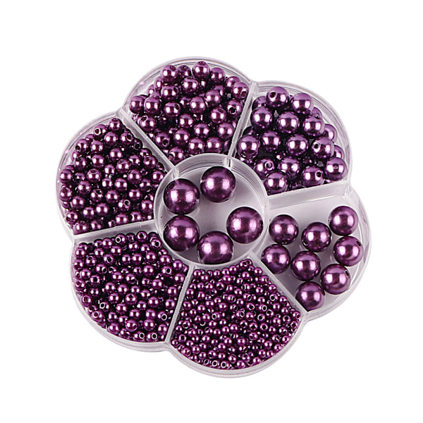 1/2/3/5 1150 stycken DIY-pärlpärlor för att göra vackra smycken Deep purple 1 Pc Deep purple 1 Pc