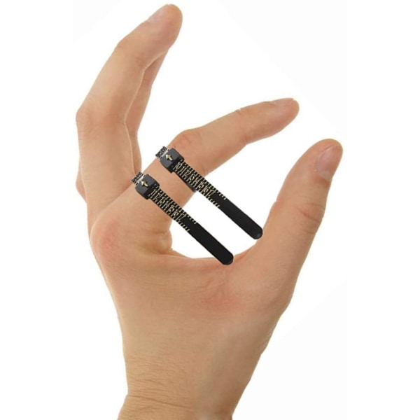 2 ST Ring Sizer Set, Smycken Mätning Plast Finger Sizer