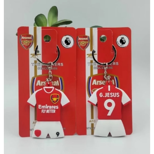 Nyckelring med fotbollsklubb, ryggsäcksdekoration, en bra present till vänner och familj Arsenal No.9 Arsenal No.9