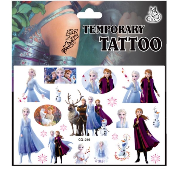 Frozen tatueringar - 15st - Barntatueringar - Elsa, Anna, Frost MultiColor CG-216 MultiColor CG-216