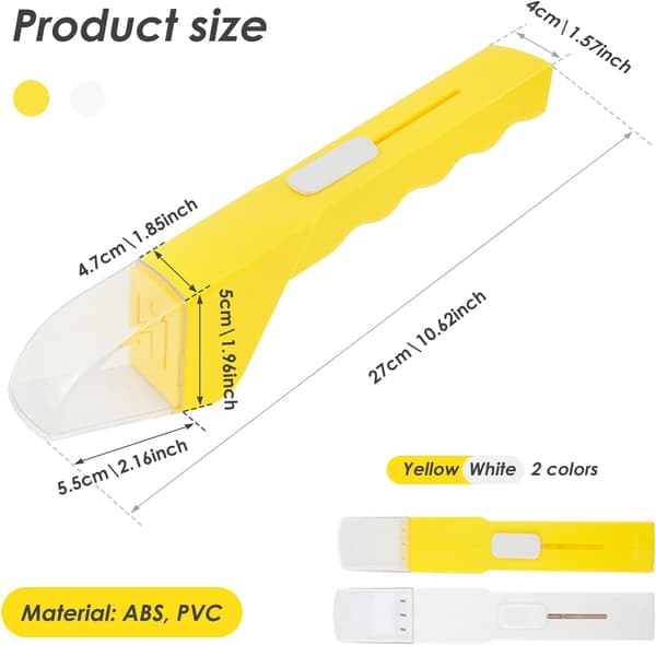 2-pack Insect Catcher for Kids Quick Release Insect Catching Tool Humane Insect Viewer with Transparent Window 27cm