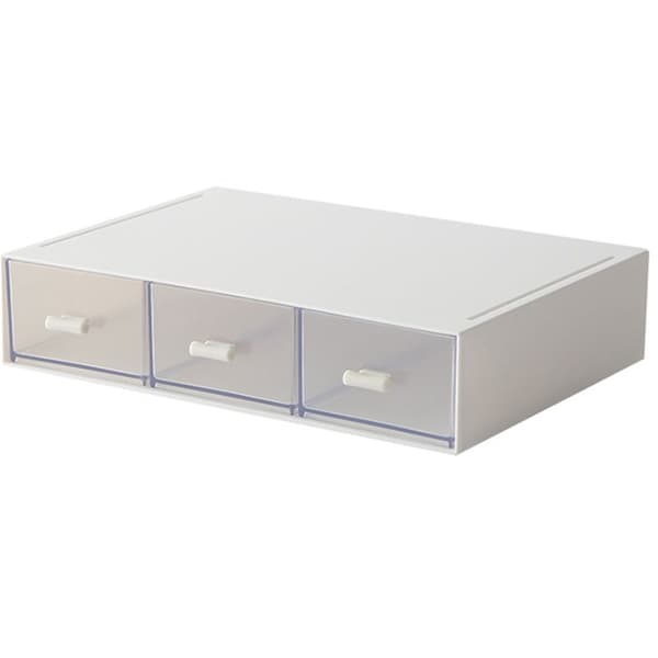 Multi-compartment Desk Drawer for Cosmetics, Office Supplies, Articles, Plastic Desk Storage
