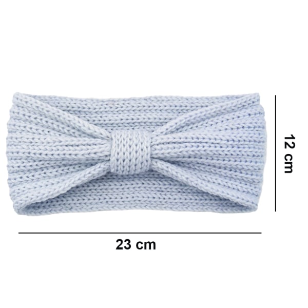 Vinterhuvudband för kvinnor, öronvärmare, kabelvirkad pannband, virkad turban, tjock huvudomslag, set för dagligt bruk