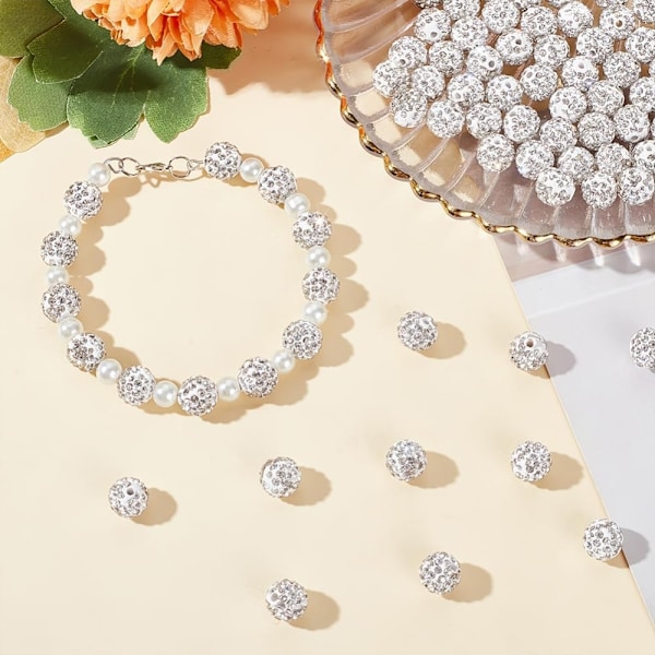 100 st Rhinestone Beads Clay Beads Polymer Crystal Beads