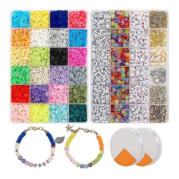 6000 stk Heishi-perler av leire --