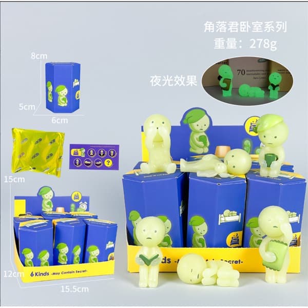 Selvlysende Blind Box Corner Series Bærende Liggende Engel Søt Tegneseriefigur Engel Pikachu