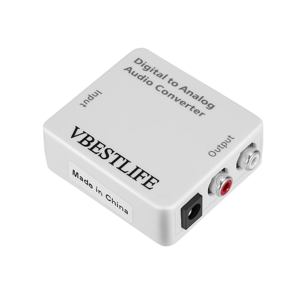 Optisk ljudkabel RCA-omvandlare Adapter RCA-kabel Optisk signal till analog ljudomvandlare