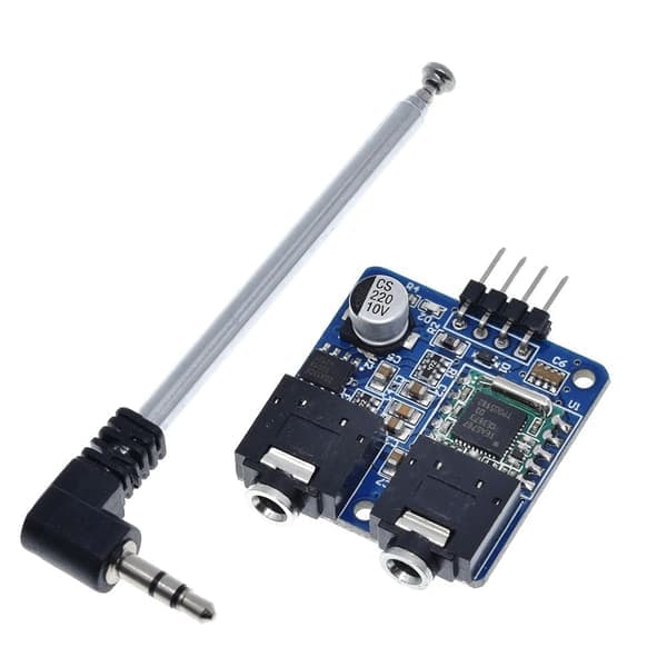 TEA5767 FM stereoradio-modul for 76-108MHZ med gratis kabelantenne